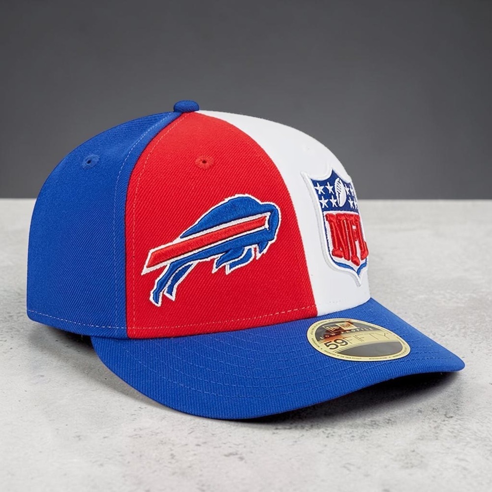 Buffalo Bills Sideline Low Profile Fitted Hat Size‎ 7 5/8 New Era 59FIFTY Cap
